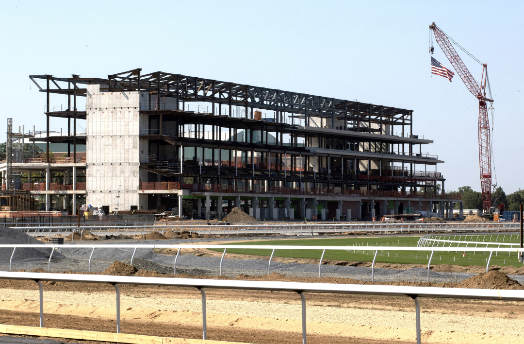 Belmont Park construction Sept 28 2025
